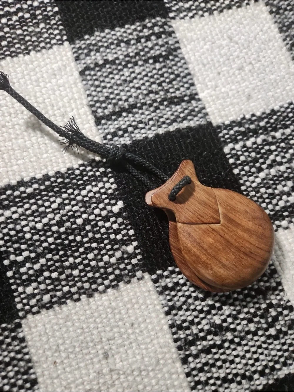 Vintage Handcrafted Wooden Hand Castanet Spanish Flamenco Percussion Instrument